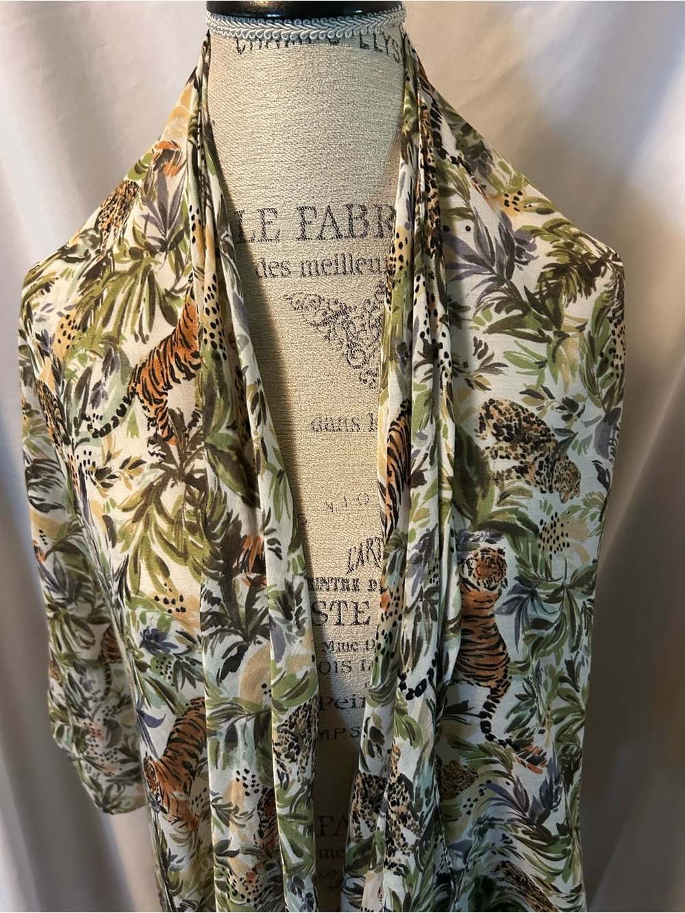Jungle Animal Print Lightweight Drape Wrap